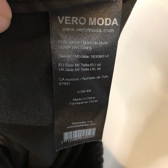 Vero Moda Black Henry Drawstring Pants - Picture 8 of 10